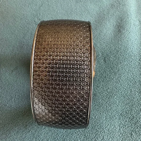 Silver Chunky Cuff Bracelet Owl Park Lane - Picture 2 of 8